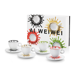 Illy art collection set 4 tazze cappuccino ai weiwei