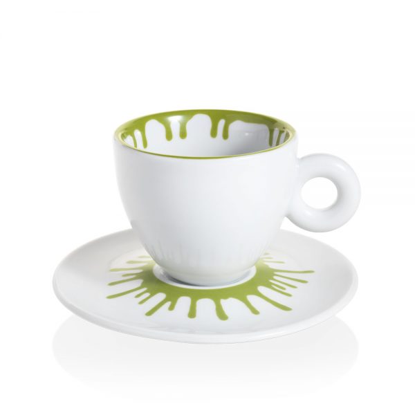Illy art collection tazza cappuccino weiwei verde